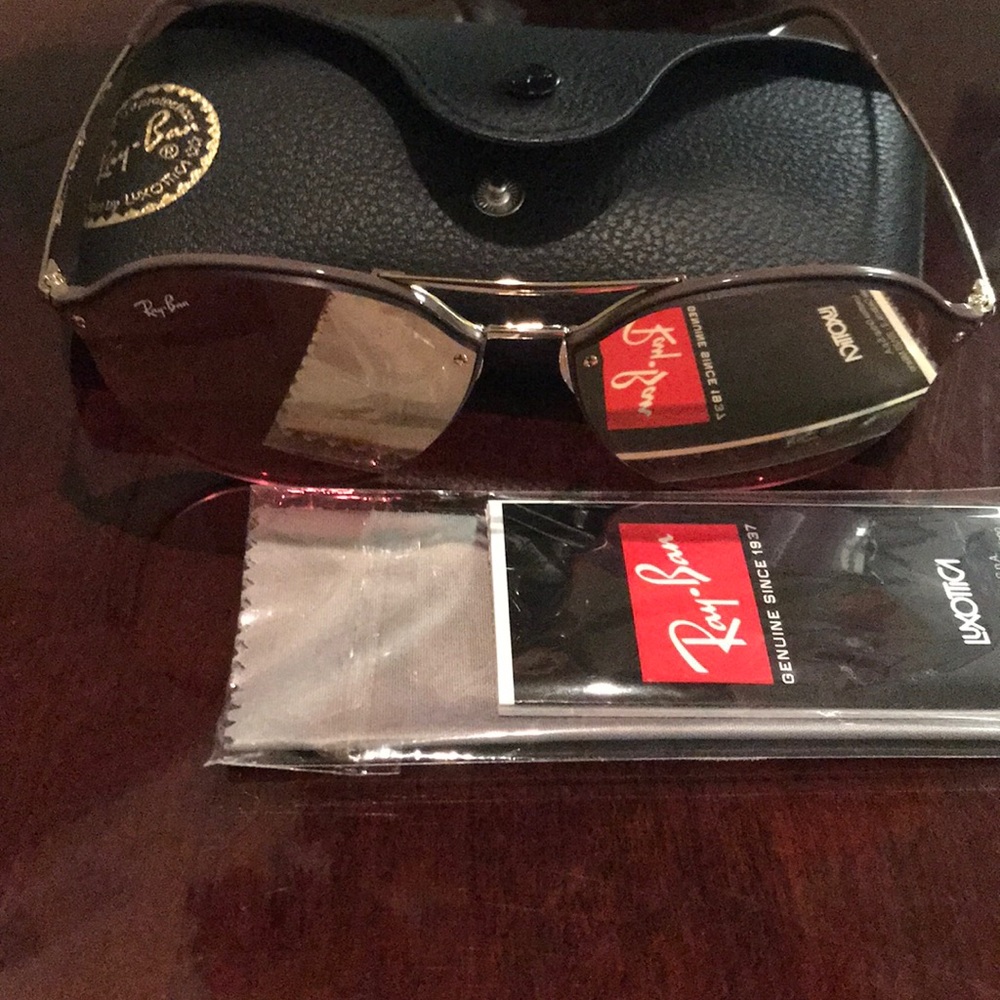 Ray-Ban Blaze Double Bridge Pink Mirror